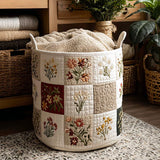 Patchwork Bouquet | Quilted Laundry Basket