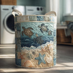 Sea Turtle | Quilted Laundry Basket