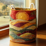 Shining Sun | Quilted Laundry Basket