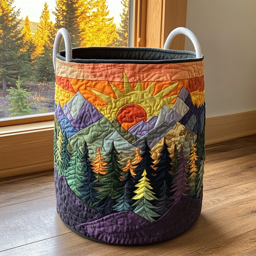 Shining Sun | Quilted Laundry Basket