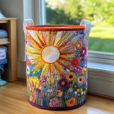 Sunflower in Bloom | Quilted Laundry Basket
