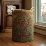 Tree of Life | Quilted Laundry Basket
