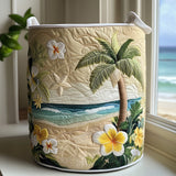Tropical Island | Quilted Laundry Basket