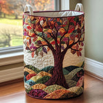 Woodland Tree of Life | Quilted Laundry Basket